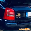 Audi king matrica Audi A4 - napsárga