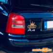 Audi king matrica Audi A4 - napsárga