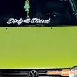 Dirty Diesel szélvédő matrica felirat - VW Golf 3