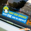 Drive VW and be happy! matrica fotó