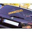 Fake Taxi felirat matrica - napsárga