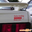 Turbo loading matrica - Ford Escort RS turbo - piros