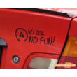 No risk, no FUN! matrica - BMW E46