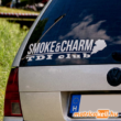 Smoke and Charm TDI Club szélvédő felirat matrica - VW Golf 4. Variant