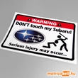 Kép 1/2 - Don't touch my Subaru matrica