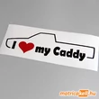Kép 1/2 - I love my Volkswagen Caddy mk1 matrica