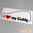 Kép 1/2 - I love my Volkswagen Caddy mk2 matrica