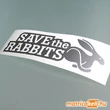 Kép 1/2 - Save the Rabbits matrica
