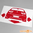 Kép 1/2 - Seat Leon down and out matrica