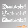 Kép 1/2 - instagram egyedi név matrica insta betűtípussal
