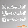 Kép 1/2 - instagram egyedi név matrica írott betűtípussal