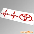 Kép 1/2 - Toyota szívdobbanás matrica (pulzus, ekg)