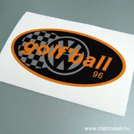 Golfball Volkswagen Rally matrica