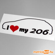 I love my Peugeot 206 matrica