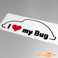 I love my Volkswagen Bug (bogár) matrica