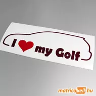 I love my Volkswagen Golf 6 matrica