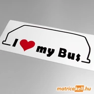 I love my Volkswagen Transporter T3 bus matrica