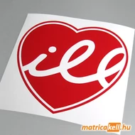 Illest szív matrica