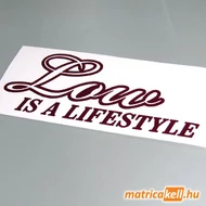 Low is a Lifestyle matrica