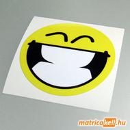 Nevető smiley matrica