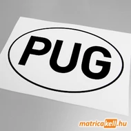 PUG felségjelzés matrica