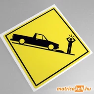 Volkswagen Caddy Mk1 speedbump matrica