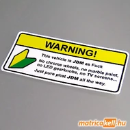 Warning JDM matrica