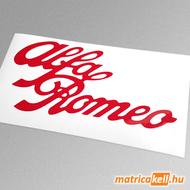 Alfa Romeo retro felirat matrica