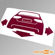 Audi A4 B8 down and out matrica