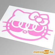 Hello Kitty Audi napszemüvegben matrica