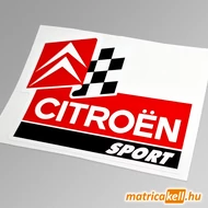 Citroen sport logo színes matrica