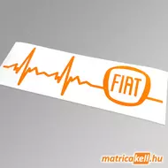 Fiat szívdobbanás matrica (pulzus, ekg)