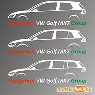 Hungarian VW Golf MK7 Group matrica