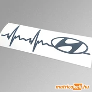 Hyundai szívdobbanás matrica (pulzus, ekg)