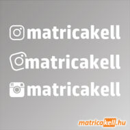 Instagram név matrica (4db)