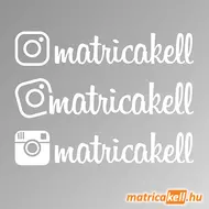 Instagram név matrica (Insta betűvel, 4db)