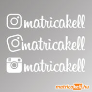 Instagram név matrica (Insta betűvel, 4db)