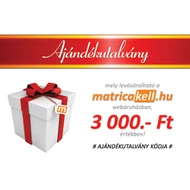 Ajándékutalvány 3000.- Ft