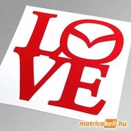 Mazda love matrica (új emblémával)