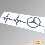 Mercedes szívdobbanás matrica (pulzus, ekg)
