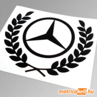 Mercedes babérkoszorú matrica
