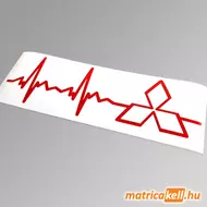 Mitsubishi szívdobbanás matrica (pulzus, ekg)
