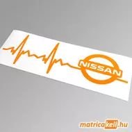 Nissan szívdobbanás matrica (pulzus, ekg)