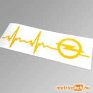 Opel szívdobbanás matrica (pulzus, ekg)