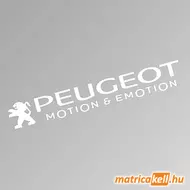 Peugeot szélvédőmatrica (Motion and Emotion)