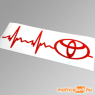 Toyota szívdobbanás matrica (pulzus, ekg)