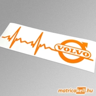Volvo szívdobbanás matrica (pulzus, ekg)