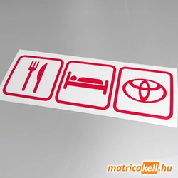 Eat sleep Toyota matrica (ikonok)