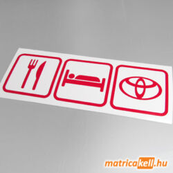 Eat sleep Toyota matrica (ikonok)
