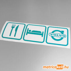 Eat sleep Volvo matrica (ikonok)